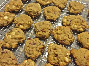Oatmeal cherry white chocolate chip cookies 2