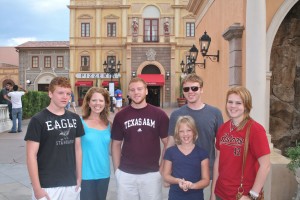 My kids in Epcot