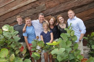 The family in Disneyworld