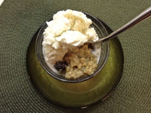 Quinoa pudding with ice cream -2