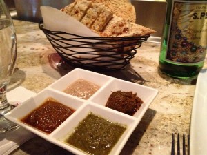 appetizers at Jiko