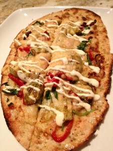 chicken flatbread at Jiko