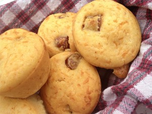 Baked Corn Dog Muffins via Zagleft - 5