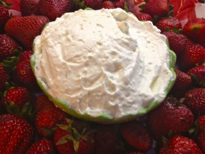 Margarita Dip with Strawberries via Zagleft
