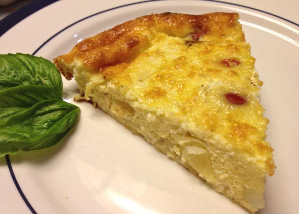 Roasted Tomato and Feta Crustless Quiche via zagleft 4