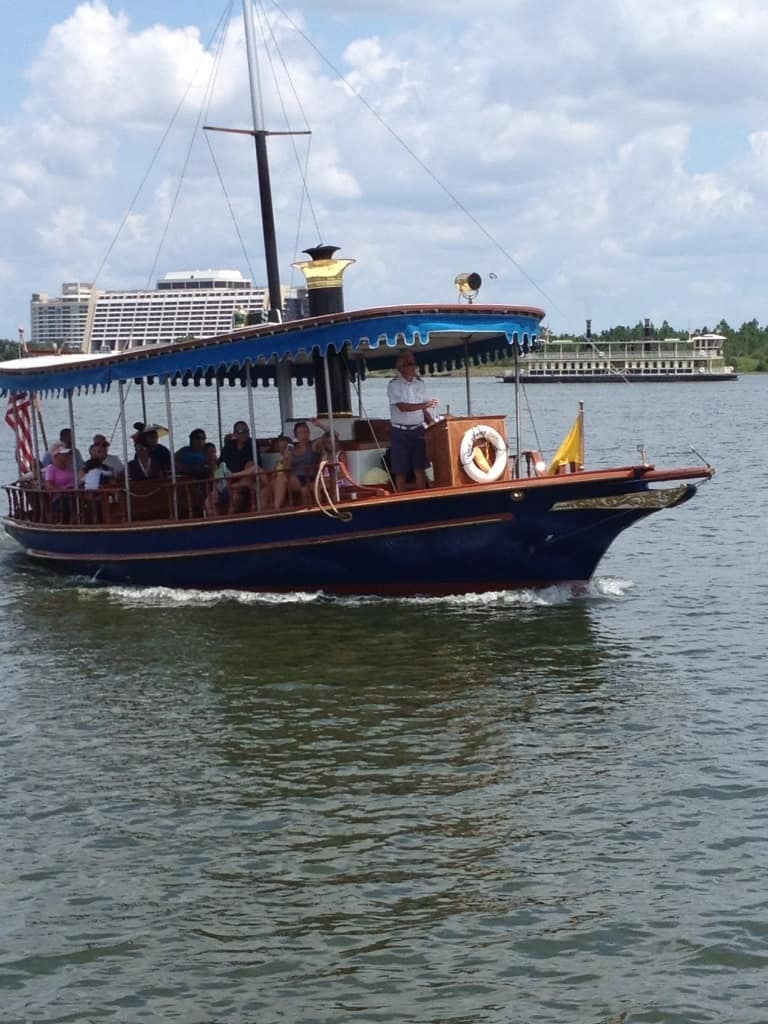 Boat from Polynesian Village to Magic Kingdom