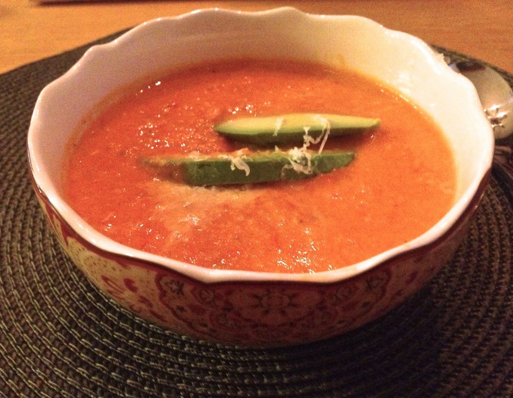 Roasted Sweet Corn and Tomato Soup from Zagleft
