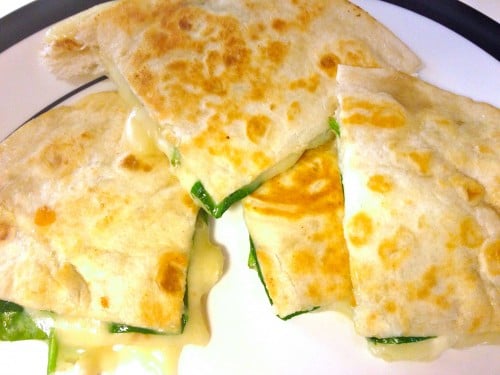 Spinach Brie Quesadilla from Zagleft - college meals